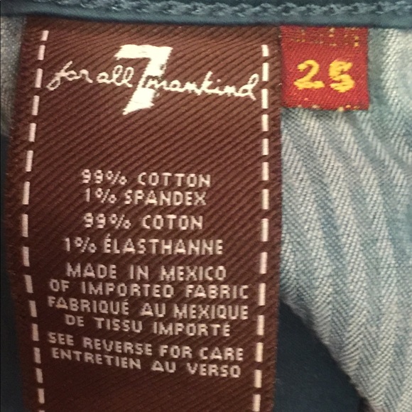 7 for all Mankind Teal Gwenevere Skinny Jeans - Picture 5 of 6